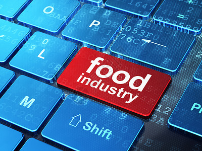 工业概念食品工业在电脑键盘背景上笔记本白色生产按钮炼油厂工厂网络汽车车站技术背景图片