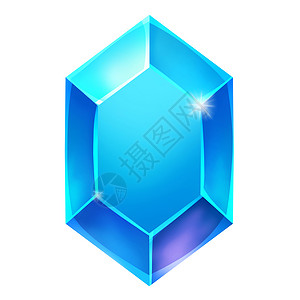钻石玻璃说明 蓝宝石 元素创造 游戏资产背景