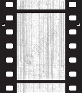 旧的空白电影帧损害灰色插图摄影相机粮食划痕背景图片