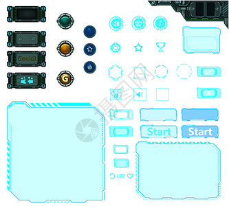 UI素材游戏游戏 UI 元素 - UI 设计背景