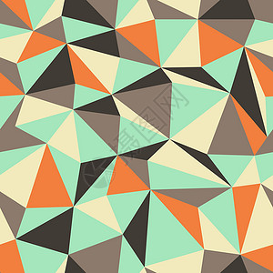 无缝三角三角形模式几何墙纸钻石黄色创造力艺术插图蓝色马赛克正方形背景图片