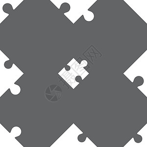 灰色背景上的无缝图案模式 矢量团队海豹游戏艺术难题挑战战略徽章拼图插图背景图片