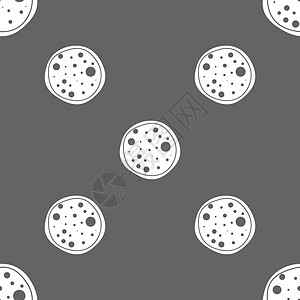 灰色背景上的无缝模式 矢量网络香肠菜单食物午餐浇头插图餐厅垃圾图标背景图片