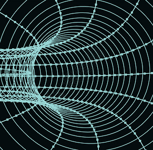 希格斯3d 抽象隧道或管插图圆圈速度管道数据线条强子建筑学连接电缆设计图片