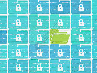 墙上背景上的保护概念文件夹图标建筑挂锁攻击蓝色软垫贮存犯罪绘画文档档案背景图片