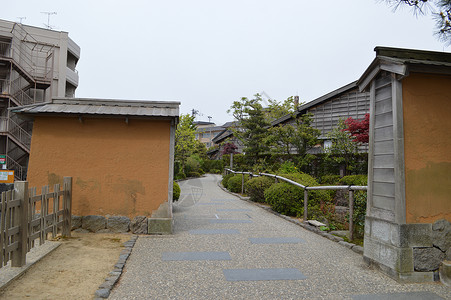 Nagamachi武士区旅行建筑学观光历史背景图片