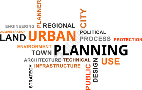 地区性的乌云城市规划行政基础设施地区性规划师战略城市标签民众工程环境插画