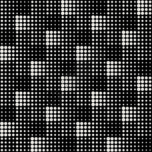 矢量无接缝黑白抽象物理几何横圆半色图案背景图片