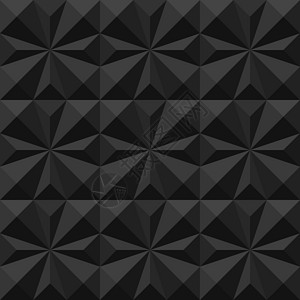 立体三角流程图无矢量接缝黑白几何三角形方形阴影模式窗饰创造力墙纸三角白色测量风格正方形织物纺织品插画