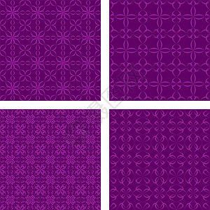 深紫紫色无缝底图案背景集背景图片