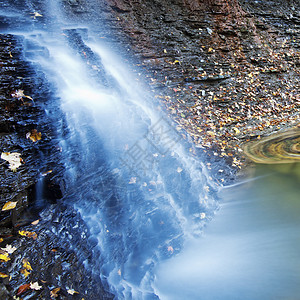 库亚霍加国家公园蓝精灵瀑布高清图片