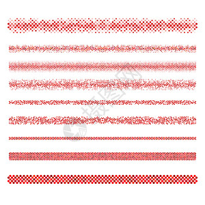 图形设计元素 - 红页分隔线高清图片
