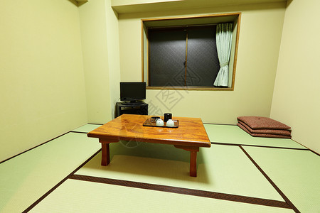 软垫的传统日语会议室背景