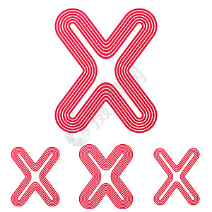 红线x徽标设计套件背景图片