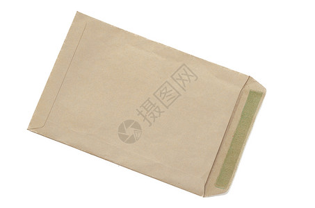 棕色信封空白白色商业邮资邮政邮件问候语卡片文档背景图片
