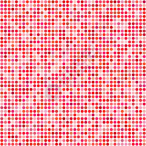 红圆像素马赛克背景技术数字网格圆圈地面陶瓷小册子制品插图装饰背景图片