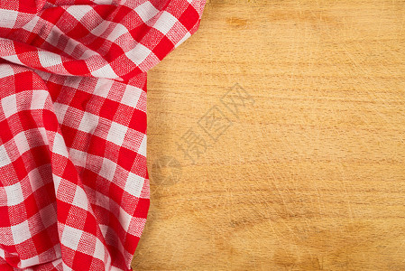 木制背景的桌布纺织厨房木头白色野餐纺织品材料棉布桌子织物亚麻背景图片