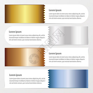 黄金 青铜 银 蓝色韵律菜单数字三角形导航螺旋标签图表网站折纸背景图片