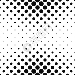 黑白圆点重复单色点纹模式插画