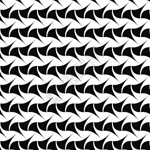 无缝的单色弯曲形状图案色调几何向量风格打印背景黑色装饰品墙纸创造力背景图片