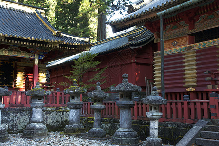 德川幕府的陵墓旅游日光寺庙假期神道旅行游客背景图片
