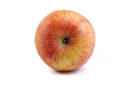 红黄苹果分离白底背景红色白色水果食物宏观素食自然黄色背景图片
