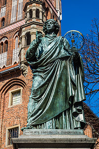 尼古拉斯哥白尼的纪念碑高清图片