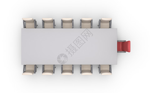 全体人员桌对面的空椅子背景