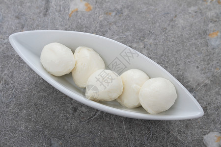 珍珠水牛奶制品圆形食物沙拉背景图片