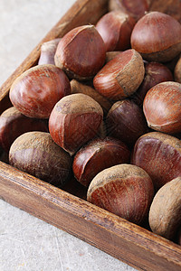 栗子食物小吃季节性棕色感恩坚果食品种子零食背景图片