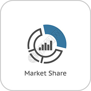 市场分析报告市场份额图标 经营理念 平面设计数据成就公司利润日程投资营销预报金融报告插画
