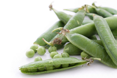 豆类中的豌豆青豆绿色小点食物花园蔬菜烹饪背景图片