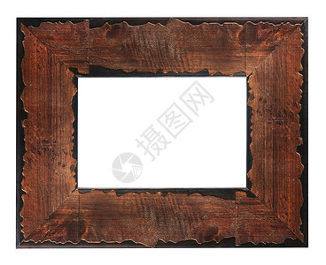 旧木板图片框架木头白色古董棕色苦恼乡村空白照片艺术背景图片
