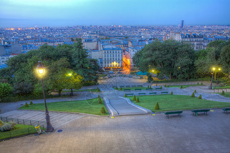 巴黎 蒙特马特背景图片