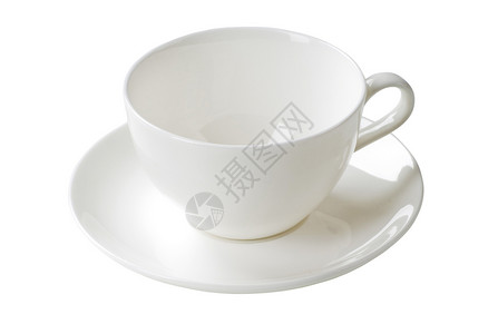 白杯和茶盘瓷器茶杯餐具陶器咖啡杯白色茶碗飞碟背景图片