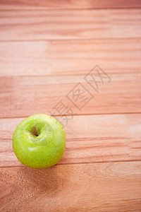 特写绿苹果的视图背景图片
