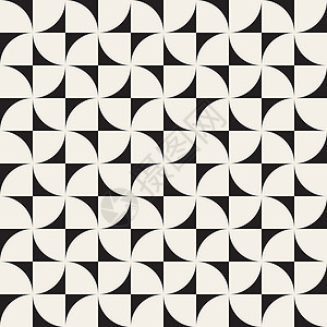 黑色半圆光效无矢量接缝黑白广场弧四舍五入几何区块模式插画