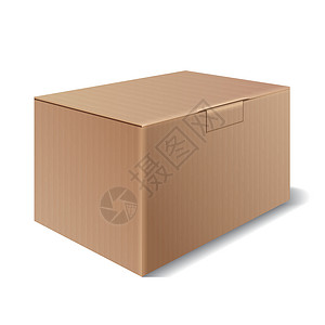 储纳盒矢量纸板盒店铺商店运输邮政服务互联网纸箱插图搬家箱送货插画