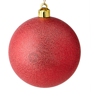 红圣诞磨砂季节性红色白色庆典玻璃风格圆形环境玩具背景图片