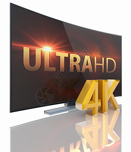 带有曲线屏幕的超 HID 智能Tv全球电子产品视频质量电脑显示器电视互联网广播监视器设备背景图片