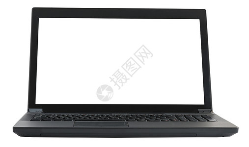 带空屏幕的膝上型电脑电子产品空白键盘技术背景图片