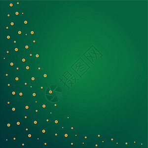 绿色和金色背景光盘艺术金子艺术品斑点绘画插图背景图片