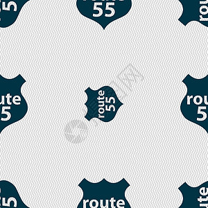 55号公路路标标志 无缝的抽象背景和几何形状运输翅膀历史自行车警告旅行空白盘子发动机历史性背景图片