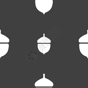 角形图标素材角形图标标志 灰色背景上的无缝图案互联网信息季节性叶子盆栽装饰圆形夹子植物图表背景