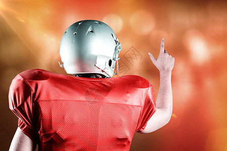 手指足球美美足球运动员指向后视的复合图象男人数字紫色手势竞技金子体育混血手指头盔背景