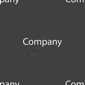公司图标 传统符号 商业抽象圆形标志 灰色背景上的无缝图案等令牌阴影质量创造力邮票按钮插图背景图片