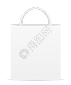白纸袋包装商品营销品牌插图空白回收销售盒子店铺背景图片