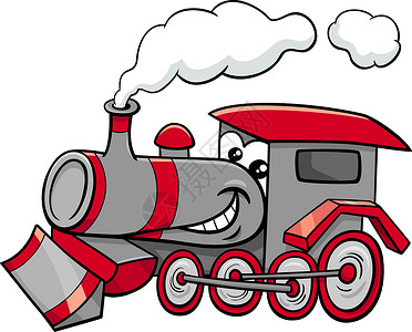 蒸汽引擎动漫画字符插画
