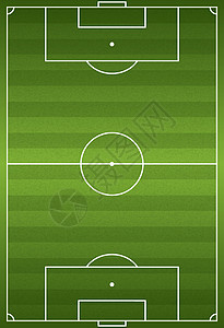 足球场草皮现实的垂直垂直足球 - 足球场说明插画