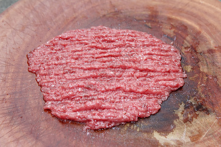 牛排牛肉食物红色地面背景图片